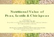 Nutritional Value of Peas, Lentils & Chickpeas · Nutritional Value of Peas, Lentils & Chickpeas Presented by: Amy Myrdal Miller, MS, RDN . Senior Director of Programs and Culinary