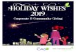 HOLIDAY WISHES 2019 · 2019-10-22 · our program throughout the year to include Eid and Diwali. Since 2005, our Holiday Wishes Program has provided 1500 children and youth each year
