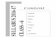 Content SYLLABUS 2016-17 CLASS - 6sdis.edu.in/pdf/download/syalllbus/gseb/std6.pdf · 6-Science Jun July Aug Sep Oct Nov. Dec. Jan Ch-1 Sources of food. Ch-2 Components of food. Ch-3
