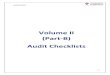 Volume II (Part-B) Audit Checklists - Oil India II Part... · 2015-12-09 · Audit Checklist 52 Volume II (Part-B) Audit Checklists Audit Manual m March 2015March 2015