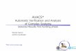 Automatic Verification and Analysis of Complex Systemsalur/NSFSymbolic08/Damm.pdf · Exponential Growth in Complexity: Avionics Flight Control Utilities Cockpit AESU1 EHM1 EHM2 EEC1