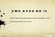 The Rule of 72 › uploads › 1 › 9 › 1 › 5 › 1915623 › rule… · 2.4.5.G1 © Take Charge Today –June 2016 –Rule of 72–Slide 3 Funded by a grant from Take Charge