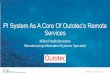 PI System As A Core Of Outotec’s Remote Services · Remote Service Portal Shared insights and tools for day-to-day operations •Process Book and Coresight dashboards published