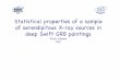 Statistical properties of a sample of serendipitous X-ray ... · Swift XRT serendipitous sources in GRBs pointigs : the “perfect” serendipitous survey Most X-ray sources are radio