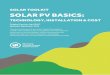 SOLAR TOOLKIT SOLAR PV BASICS...the Solar Toolkit document Best Practices for Permits, Taxes and Solar Access. Solar PV technology & electricity system — An explanation of the main