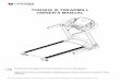 TORQUE III TREADMILL OWNER’S MANUAL III.pdf · Use the handrails provided; they are for your safety. Wear proper shoes. High heels, dress shoes, sandals or bare feet are not suitable