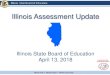 Illinois Assessment UpdateApr 13, 2018  · – Copying/reproducing (for an accommodation) –School staff members may reproduce secure test materials, in whole or in part, if this