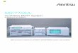 ME7760A - dl.cdn-anritsu.com · ME7760A 43.5Gbit/s BERT System 25Gbit/s to 43.5Gbit/s Measurement solution for 40Gbit/s SONET/SDH system and modules. This is the version 1.00 (2002-3)