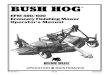 EFM 480/600 Economy Finishing Mower Operator’s Manual … · Economy Finishing Mower Operator’s Manual BUSH HOG® CONGRATULATIONS! You have invested in the best implement of its