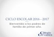 CICLO ESCOLAR 2016 - 2017 - Colegio Cervantes · 2016-08-17 · a preescolar, primer grado suspensiÓn de labores docentes de escolar 2017 receso de clases aplica consejo tÉcnico
