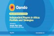 Africa E&P Summit and Exhibition Independent Players In ... - Africa EP Summit.pdf · companies (NETCO, DeltaAfrik, IESL, Crestech), employing about 250 Nigerian engineers Right Infrastructure