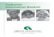 Customer Information Booklet · Information Booklet AIRWAY OXYGEN INC. Home Medical, Respiratory & Rehabilitation Equipment Rental, Sales and Service. The cornerstone of our mission