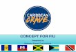 CONCEPT FOR FIU · 2020-06-17 · CONCEPTUAL DESIGN & LAYOUT • Caribbean Crave brings to life the true look and feel of local beaches and the Caribbean. • The design & layout