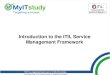 Introduction to the ITIL Service Management …...ITIL® is a registered trade mark of AXELOS Limited. The Swirl logo is a trade mark of AXELOS Limited 1 Introduction to the ITIL Service