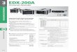EDX-200A · Interfaces EDX-200A-2H: 120 W × 132.5 H ×255 D mm Connector configuration EDX-200A-4T: 185.2 W × 142.8 H ×255D mm EDX-200A-1: 148 W × 53 H × 257 D mm Weight (Approx