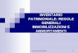 INVENTARIO PATRIMONIALE: REGOLE GENERALI INVENTARIO PATRIMONIALE NELLE P.A. Finalit£  giuridica e funzione