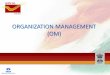 ORGANIZATION MANAGEMENT (OM)utilities.cept.gov.in › CSI › CSI-SOP › Org Management.pdf · 2020-06-18 · Organization Management Module OM Overview 3 • The Department of Posts