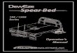 DewEze Spear Bed · model identification model 1578 1582 1587 width 8’ 8’ 8’ length 8’ 8” 9’ 11’ weight – lbs. 1250 1280 1360 model 170 175 177 182 184 187 width 7’