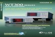 WT300 SERIES DIGITAL POWER METER - Yokogawa Electric · 2020-04-13 · Bulletin WT300-01EN Digital Power Meter WT300 Series DIGITAL POWER METER High Performance and Reliability Basic