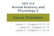 VET-114 Animal Anatomy and Physiology 2 Course …manatipr.org/wp-content/uploads/2020/02/Course...Lesson 3 – Chapters 11, 12, 15 VET-114 Animal Anatomy and Physiology 2 Welcome