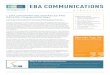 EBA COMMUNICATIONS - MFSA › wp-content › uploads › 2018 › 12 › EBA-nws.pdfThe EBA will be celebrating its five year anniversary in 2016. To mark this occasion, a conference