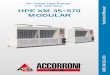 Air / water Heat Pumps with axial fans HPE XM 35 MODULAR ... · 28,5kW module 61kW module Accessories ... 5.2 61kW modular outline: 10 6. Piping Diagrams & Pipe Connection Drawing