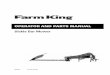 OperatOr and parts Manual - Farm King€¦ · 4. Mount lateral deflector (1) (FIG. 3.3) and fasten with screws TE 12x50 (12), washer 12 (13) and self-locking nut 12 MA (14). Insert