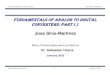 FUNDAMENTALS OF ANALOG TO DIGITAL CONVERTERS: PART Ijose-silva-martinez/courses... · Fundamentals on ADCs: Part I Jose Silva-Martinez Efficient radio transceiver: Direct Conversion