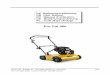 DK Betjeningsvejledning GB User Manual FR Manuel d ... · the direction of travel, thereby helping to propel the machine forward. Note! Only use it early spring og late autumn, where