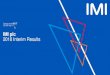 2018 Interim Results · IMI plc 2018 Interim Results IMI Critical Engineering Outlook In the second half, organic revenues are expected to show modest improvement when compared to