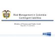 Ministry of Finance and Public Credit Republic of Colombiapubdocs.worldbank.org › en › 960431519758342200 › forum-sdmf... · Ministry of Finance and Public Credit - Republic