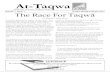 At-Taqwa · At-Taqwa Produced by At-Taqwa Academy, London Volume: 1 Issue: 1 October 2010/Dhul Qa’dah 1431 FEEDBACK We welcome and appreciate any queries and comments regarding