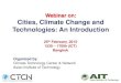 Webinar on: Cities, Climate Change and Technologies: An … Webinar AIT... · Source: IPCC WGII AR5-2013 14 . Urban agglomeration and projected climate change For RCP 2.5 scenario