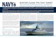 GCS Fact Sheet 28062018 page 1 - VA DE BARCOS › 2018 › 07 › hunter_class_fac… · conducted surface warfare through medium calibre gun and advanced anti-ship missiles with