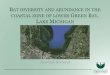 Bat diversity and abundance in the coastal zone of lower Green … · 2020-01-13 · BAT DIVERSITY AND ABUNDANCE IN THE COASTAL ZONE OF LOWER GREEN BAY, LAKE MICHIGAN Jeremiah Shrovnal