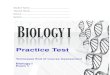 EOC Biology 1 Form 1 Cover Page EOC Review 2.pdf · Check your answers and review those items that you marked incorrectly. Biology I Practice Test Page 7. Page 8 Biology I Practice