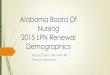 Alabama Board Of Nursing 2015 LPN Renewal Demographics › ... › 2015-Renewal-LPN-Demographic- · PDF file Demographic questions are added to RN and LPN renewal applications to