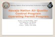 Navajo Nation Operating Permit Program Navajo Nation Air Quality Control Program Operating Permit Program