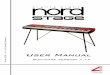 NORD STAGE Eighty Eight V1.1x Table of contents...2. Do not use this product near water - for example near a bathtub, washbowl, kitchen sink, in a wet basement, near or in a swimming