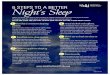 6 STEPS TO A BETTER Night’s Sleep - Healthy Minds …...may cause you to use the bathroom throughout the night, interrupting your sleep. 6. Exercise early. When you exercise your