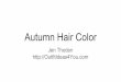 Autumn Hair Color - Amazon S3Hair+Color.pdf · 2016-09-24 · Autumn Winter. Pure Autumn. Dominant Trait: Warm Warm eyes, skin and hair. Pure autumns are the warmest of the autumns