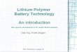 Lithium Polymer Battery Technology An introduction · Source: Lithium Plating in Lithium-Ion Cells, Albert H. Zimmerman and Michael V. Quinzio The Aerospace Corporation, Presented