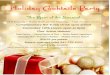 Holiday Cocktails Party - Rosedale Golf Club · DJ & Dancing ~ White Elephant Gift Exchange ~ Ugly Sweater Contest Complimentary Hot Toddy Drink upon arrival December 10th Doors open