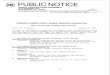 PUBLIC NOTICE - Federal Communications Commissiontransition.fcc.gov/Daily_Releases/Daily_Business/2017/db... · 2017-06-16 · PUBLIC NOTICE FEDERAL COMMUNICATIONS COMMISSION 1919