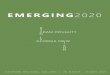 EMERGING 2020 - cdn.centralcoast.nsw.gov.au · digital media, textiles, sculpture and conceptual art exploring a variety of challenging social and political issues. ... in comparison