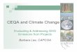 CEQA and Climate Changelgc.org/wordpress/docs/events/CEQA2008/CAPCOA... · projects of regional, statewide, or areawide significance efficiency (normalize GHG emissions to different