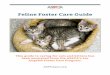 Feline Foster Care Guide - ASPCApro · caregivers must: Be at least 18 years old Complete a foster care application and sign a foster care agreement Sign up as an “on-deck” foster,