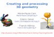 Creating and processing 3D geometry › ... › Teaching › Geo3D › seance05-2.pdf · Planning (provisional) Part I – Geometry representations Lecture 1 – Oct 9th – FH –