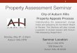 Property Assessment Seminar - Auburn Hills, Michigan...Property Assessment Seminar Monday, May 8th, 5:30pm Auburn Hills DPW City of Auburn Hills Property Appeals Process Understanding
