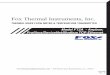 Fox Thermal Instruments, Inc. · Note: Some PC/laptops can use a straight cable as they detect and switch the lines automatically. Open the web browser and enter 192.168.0.2 for the